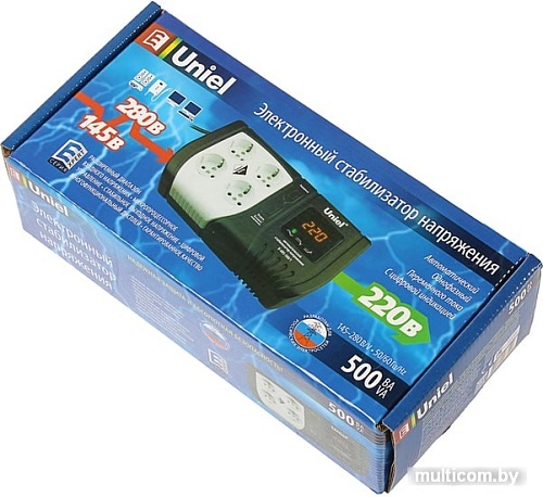 Стабилизатор напряжения Uniel U-ARS-500/1