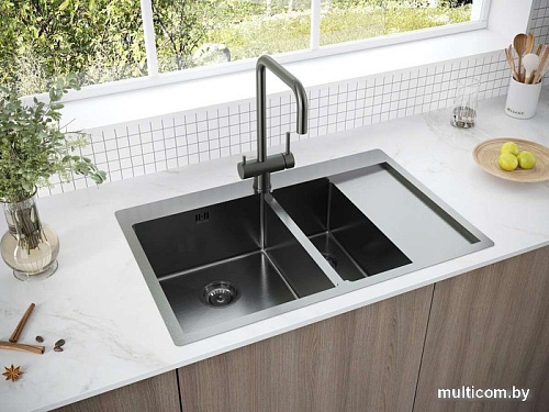 Кухонная мойка Paulmark PM227851-GML