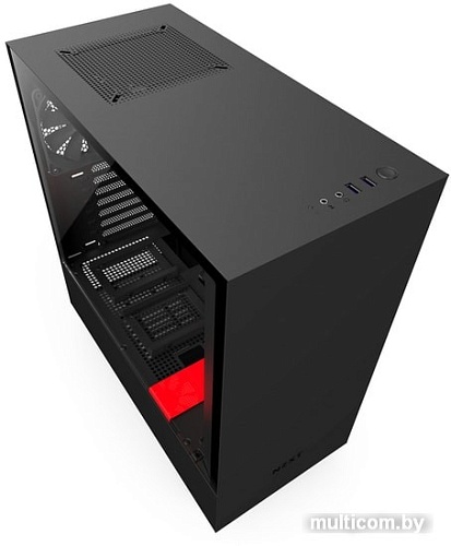 Корпус NZXT H500 (черный/красный)