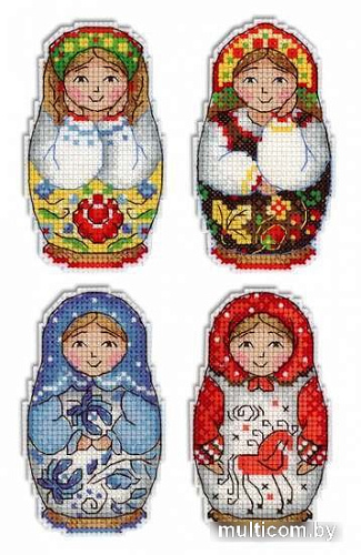 Набор для вышивания Жар-Птица Магнит. Русские матрешки