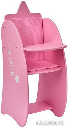 Стульчик для кукол Leader Toys Diamond Star для кормления 74319 (розовый)