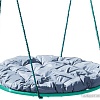 Подвесные качели M-Group Гнездо 1.2м 17039909 (серая подушка)