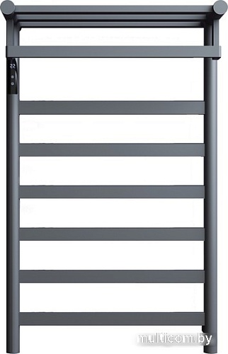 Полотенцесушитель Maxonor PL-TRE05-50-6-3 с полкой (серый, подключение слева)