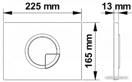 Панель смыва Berges Wasserhaus Novum R1 (белый)