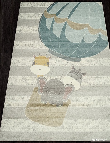 Ковер для жилой комнаты Merinos Izumrud F263-STAN-LIGHT GRAY (1.2х1.8)