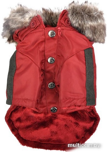 Куртка для животных Puppia Brock с капюшоном PAUD-JM1851-RD-S (красный)