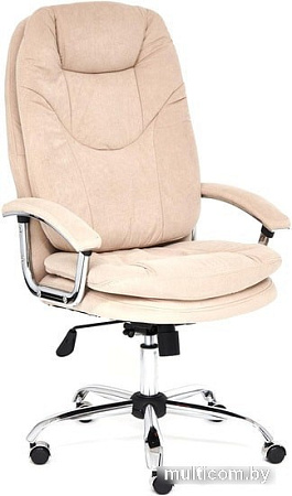 Кресло TetChair Softy LUX (флок, бежевый)