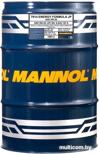 Моторное масло Mannol Energy Formula JP 5W-30 API SN 60л