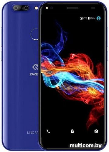 Смартфон Digma Linx Rage 4G (синий)