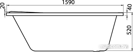 Ванна Santek Ибица XL 160x100 L (1WH112036)