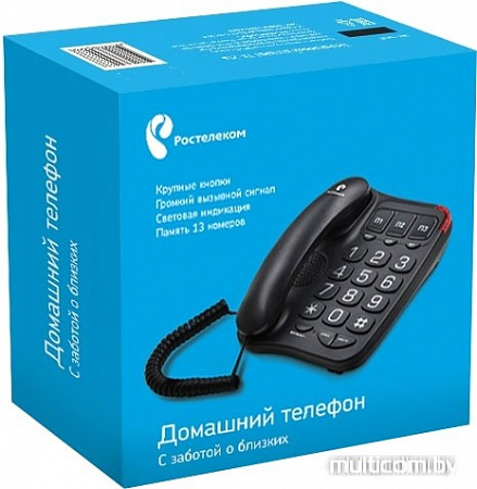 Проводной телефон TeXet TX-214 (черный)