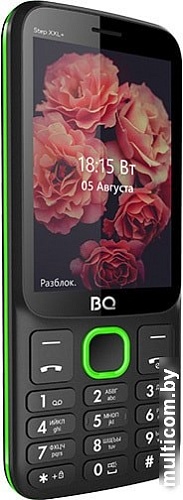 Мобильный телефон BQ-Mobile BQ-3590 Step XXL+ (черный/зеленый)
