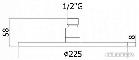 Верхний душ Paffoni Master ZSOF074CR