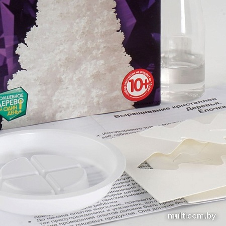 Набор для опытов Lori Выращивание кристаллов. Деревья. Белая елочка Крд-001