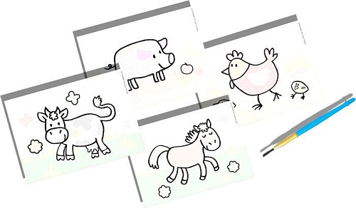 Набор для рисования SES Creative My First Мои первые раскраски водой Животные на ферме 14455