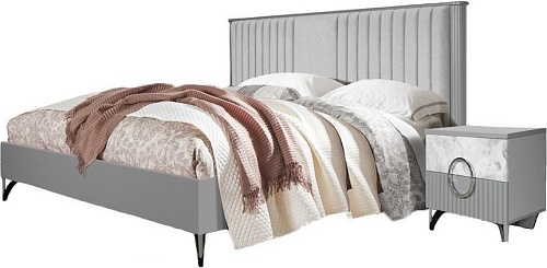 Кровать ФорестДекоГрупп Никея 180 (серая)