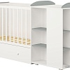 Кроватка-трансформер Polini Kids Ameli 900, с комодом (белый/серый)