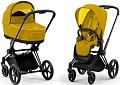 Универсальная коляска Cybex Priam IV (2 в 1, mustard yellow/matt black)