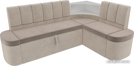 Угловой диван Mebelico Тефида 107512 (правый, коричневый/бежевый)