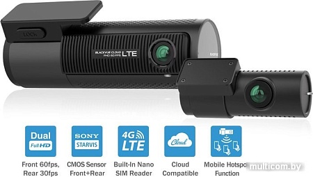 Видеорегистратор-GPS информатор (2в1) BlackVue DR750X-2CH LTE Plus