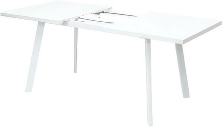Кухонный стол M-City Фин 120 464M04111 (белый стекло/белый)