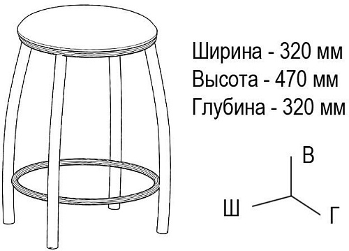 Табурет ВВР Премиум (экокожа белый крокодил)