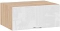 Шкаф навесной Трия Весна 1В8ГП (дуб крафт золотой/белый глянец)