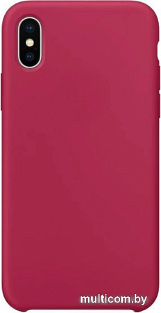 Чехол для телефона Case Liquid для Apple iPhone XS Max (розово-красный)