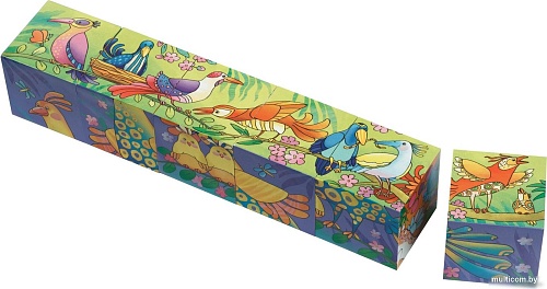 Кубики Айрис-Пресс Умные кубики. Фигурные. Вот какие птички! 9785811271177