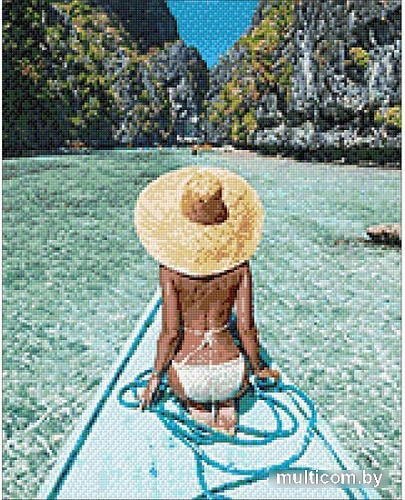 Алмазная мозаика Wizardi Открой рай WD3048