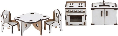Мебель для кукольного домика Большой слон Кухня М-014/М-007