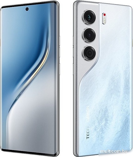 Телефон Tecno Camon 40 Pro 5G 12GB/256GB (ледяной белый)