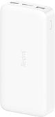 Портативное зарядное устройство Xiaomi Redmi Power Bank 20000mAh (белый, китайская версия)