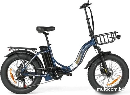 Электровелосипед SameBike City Master Fat (синий)