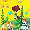 Набор цветного картона Мульти-пульти Бархатный. Енот в волшебном мире КБ12А4_38721 (12 цв)