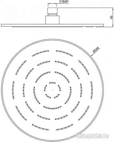 Верхний душ Jaquar Maze OHS-CHR-1623