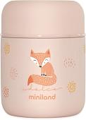 Термос для еды Miniland Thermy Dolce Mini 280мл (розовый/лисенок)