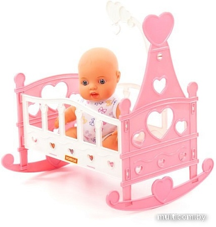Кукла Полесье Пупс Славный + кроватка-качалка 76670