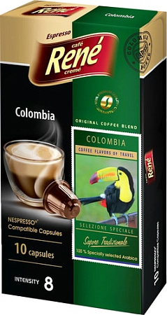 Кофе в капсулах Rene Nespresso Colombia 10 шт