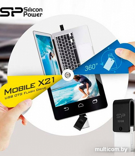 USB Flash Silicon-Power Mobile X21 32GB (SP032GBUF2X21V1K)