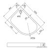 Душевой поддон Gemy ST20 L 120x90