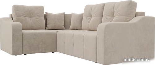 Угловой диван Mebelico Кембридж угловой 108810 (левый, велюр, бежевый)