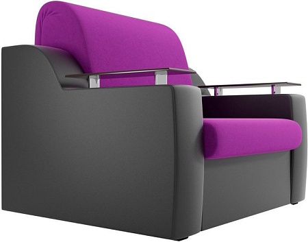 Кресло Лига диванов Сенатор 100697 60 см (фиолетовый/черный)