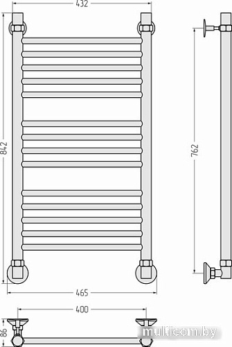 Полотенцесушитель Сунержа Аксиома-10 80x40 00661-8040