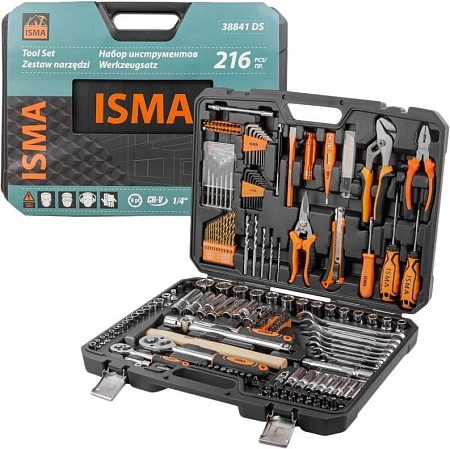 Универсальный набор инструментов ISMA ISMA-38841DS (216 предметов)
