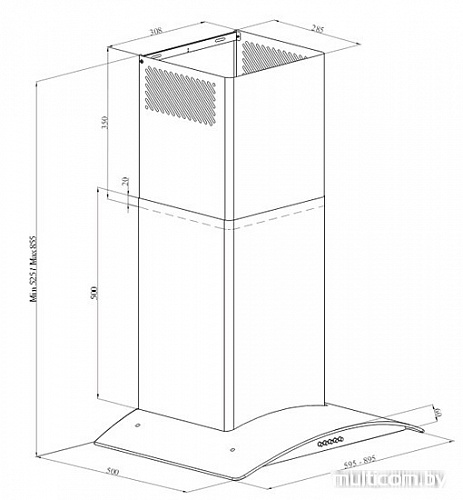 Кухонная вытяжка Simfer 8631 SM