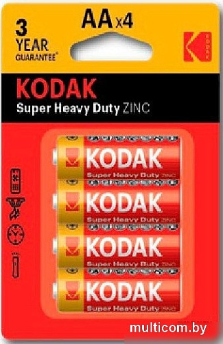 Батарейка Kodak R6-4BL EXTRA HEAVY DUTY KAAHZ-4 30951044-RU1