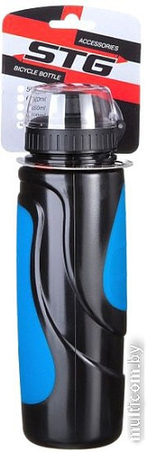 Фляга STG DC-BT-55 с защитной крышкой (черный/синий)