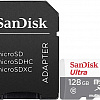 Карта памяти SanDisk Ultra microSDXC SDSQUNR-128G-GN6TA 128GB (с адаптером)