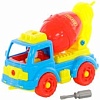 Конструктор Полесье 72993 Автомобиль-бетоновоз (голубой/желтый)